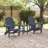vidaXL Adirondack stoli 2 kosa Mornarsko modri 74x82x90 cm HDPE | Shoptok.si
