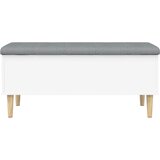  Klupa za pohranu bijela 102x42x46 cm od konstruiranog drva | shoptok.hr