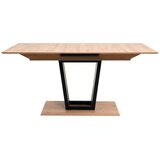 P & B Raztegljiva Miza Soria, Barva Hrasta, Črna, 160-200x90 | Shoptok.si