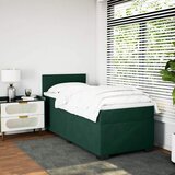 Box spring krevet s madracem tamnozeleni 90x190 cm baršunasti | shoptok.hr