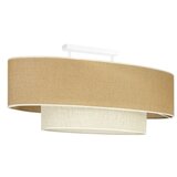  Duolla - Plafonski luster DOUBLE OVAL YUTE 2xE27/15W/230V braon/krem | Eponuda.com