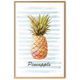  Plakat Pineapple and Stripes 29.7x42 Zlatni okvir | shoptok.hr