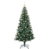 vidaXL Umjetna preddekorirana božićna jelka med 300 LED Zelena 180 cm | Shoptok.si