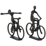 Metalne figurice u setu od 2 kom Cyclists -