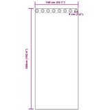  Zavjese za zamračivanje 2 kom. Krem 140 x 260 cm Baršun | shoptok.hr