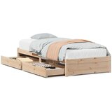 vidaXL Okvir kreveta bez madraca 75 x 190 cm od masivne borovine | shoptok.hr