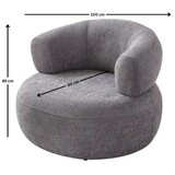 Atelier Del Sofa fotelja roma dark grey | Eponuda.com