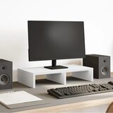 vidaXL Stojalo za monitor bela 50x27x10 cm inženirski les cene