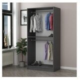 Hanah home Kale Glass Anthracite 190 Ormar, 90x190x52cm, Crni | Eponuda.ba