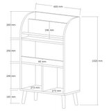 Hanah home Knjižna polica Minola, 60x102x30 cm, Boja hrasta | Eponuda.ba