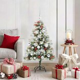  Umjetno božićno drvce S LED lampica Zelena i bijela 120 cm | shoptok.hr