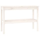  Konzolni stol bijeli 110x40x75 cm od masivne borovine | Eponuda.com