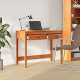  Stol s ladicama Max smeđa 100 x 50 x 78 cm Čvrsto borovo drvo | shoptok.hr