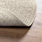 Tepih ZIZUR krem Ø 200 cm s izgledom jute unutarnji i vanjski | shoptok.hr