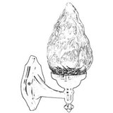 Opviq Vanjska zidna lampa BAP-68191-1BSY-M2, 35 cm, E27, 40W, IP65, Crna | Eponuda.ba