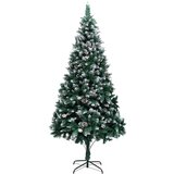 vidaXL Umjetno božićno drvce Zelena 240 cm PVC i Čelik i Plastika | shoptok.hr