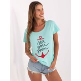 FANCY T-shirt-FA-TS-7196.74P-mint | Shoptok.si