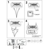 Globo 33414Q-2 - KOMPLET 2x LED solarna svetiljka SOLAR LED/0,8W/1,2V IP44 | Eponuda.com
