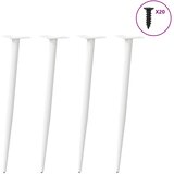  Noge za konzolni stol konusnog oblika 4 kom bijele 72-73 cm čelik | shoptok.hr