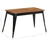 In blagovaonski stol od masivnog drva bagrema i čelika 120x60x76 cm | shoptok.hr