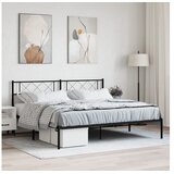 vidaXL okvir za krevet s uzglavljem crni 183x213 cm | shoptok.hr