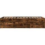 vidaXL Dnevni krevet s ladicama boja dimljenog hrasta 90x190 cm drveni | shoptok.hr