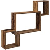 vidaXL Stenska polica Montaža za steno Star les 91,5 x 15 x 76 cm, (5000306987) | Shoptok.si