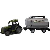 Green Tractor with Milk Tank Trailer Remote Control 2.4G | shoptok.hr