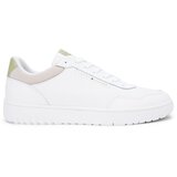 Tommy Hilfiger Niske tenisice 'BASKET CORE LITE' sivkasto bež / svijetlozelena / bijela | shoptok.hr