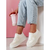 DStreet Sneakersy damskie na platformie MODNIKKI białe | shoptok.hr
