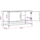 TV ormar 80 x 34,5 x 40 cm Staro drvo Konstruirano drvo | Eponuda.com