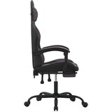  Gaming stol z oporo za noge črno in sivo umetno usnje, (21377251) | Shoptok.si