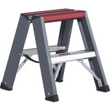 Altrex Aluminijasta dvokraka lestev s stopnicami, vzpenjanje z obeh strani, 2 x 2 stopnici, delovna višina 2450 mm | Shoptok.si