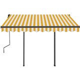  Avtomatska tenda LED + senzor 3,5x2,5 m rumena in bela, (20728527) | Shoptok.si