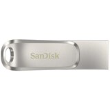 Sandisk USB C & USB DISK 512GB Ultra Dual LUXE, 3.1, srebrn, kovinski, branje do 150MB/s (SDDDC4-512G-G46) | Shoptok.si