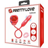 Pretty Love Ashlynn Thrusting & Licking Double Vibrator Red | Shoptok.si