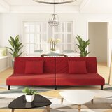  The Living Store Kavč dvosed z ležiščem in dvema blazinama vinsko rdeč žamet - Raztegljiv Kavč, (21494310) | Shoptok.si