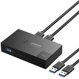Ugreen Switch USB 3.0 dvosmerno stikalo za dva računalnika, črne barve, (21831696) | Shoptok.si
