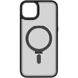 AVIZAR Ovitek MagSafe za iPhone 15 Plus, funkcija stojala - crn obris, (20834430) Cene