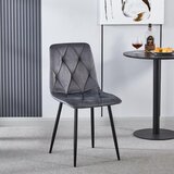  Jedilni stol MILA 2 velvet siva Cene
