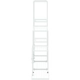 vidaXL Stojalo za rože 94,5x25x88 cm belo kovinsko | Shoptok.si