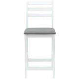  Trpezarijske stolice 2 pcs Bijelo 40 x 47 5 x 99 5 cm - Bijela i siva | shoptok.hr