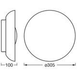 Osram plafonsko svetlo orbis milan 2xE27/10W/230V prečnik 30,5 cm braon | Eponuda.com