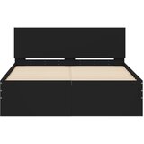  Okvir za krevet s uzglavljem crni 135x190 cm | shoptok.hr