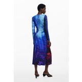 Desigual WOMEN&#39;S LONG BLUE DRESS | Shoptok.si