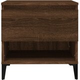  Bočni stolić smeđa boja hrasta 50x46x50 cm konstruirano drvo | shoptok.hr