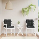  Set jastučića za nisku stolicu 2 pcs Melange crna | shoptok.hr