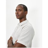 Koton Short Sleeve Shirt Slim Fit Classic Collar Buttoned Pocket Detailed | shoptok.hr