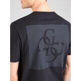 Guess Majica 'QUATTRO' bazaltno siva / črna | Shoptok.si