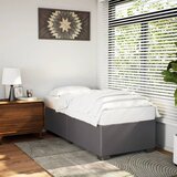 Maison Chic Posteljni okvir - Enojna postelja - Postelja za odrasle siv 100x200 cm umetno usnje-J8971, (21775707) | Shoptok.si